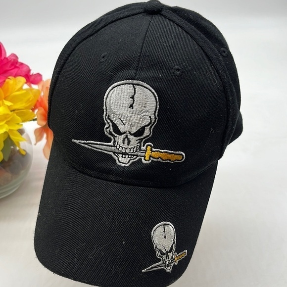 Stoned to the Bone Black Skull Baseball Hat Adjustable. HT1217 - Picture 1 of 6